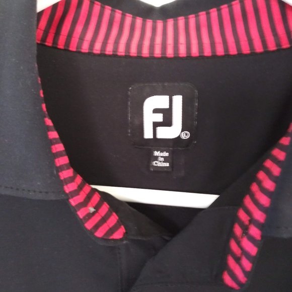 FOOTJOY FJ MENS ATHLETIC GOLF POLO SHIRT SIZE L - Picture 3 of 4